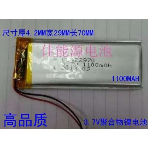 3.7V polymer lithium battery 432970 1050MAH cottage mobile phone battery made battery Rechargeable Li-ion Cell