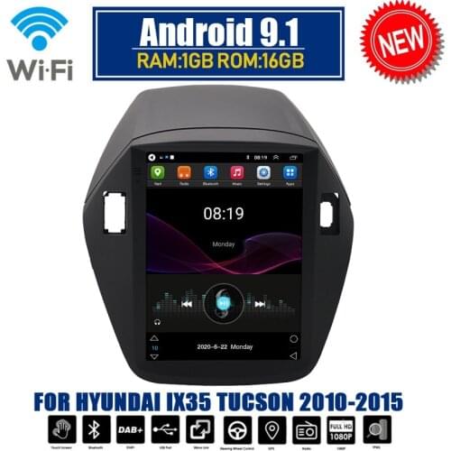 9.7 Inch Android 9.1 Car DVD Player Stereo Radio GPS Navigation for Hyundai Ix35 Tucson Car Multimedia Player Wifi 4G 2 Din