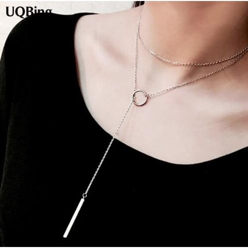 Free Shipping New Arrivals 925 Sterling Silver Chain Necklace Jewelry Long Necklace Pendant Colgante Pingente de plata