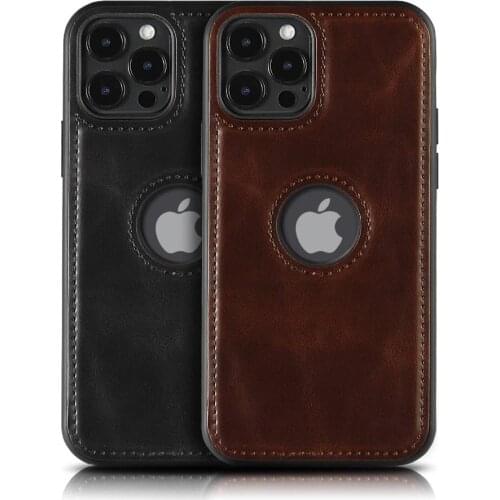 Vintage PU Leather Case For iPhone 12 Pro Max 12Mini 11 Pro XS Max XR X 8 7 Plus Crazy Horse Business Full Fitted Case Cover