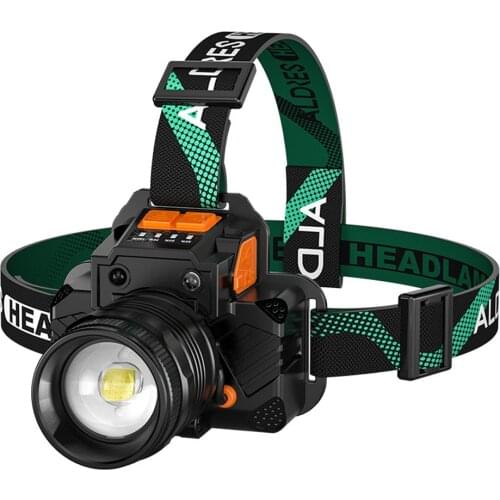 T8/L9 Headlamp Sensor Headlight Rechargeable Ultra Bright Long Range Focusing Head Mounted Night Fishing Outdoor White Light