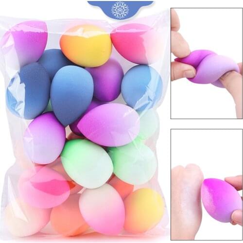 20/50 Pcs Gradient Color Makeup Sponge Water Drop Shape Soft Cosmetic Powder Foundation Puff Concealer Flawless Blender Tools