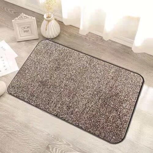 Indoor Super Absorbs Doormat Latex Backing Non Slip Door Mat for Small Front Door Inside Floor Dirt Trapper Cotton Entrance Rug