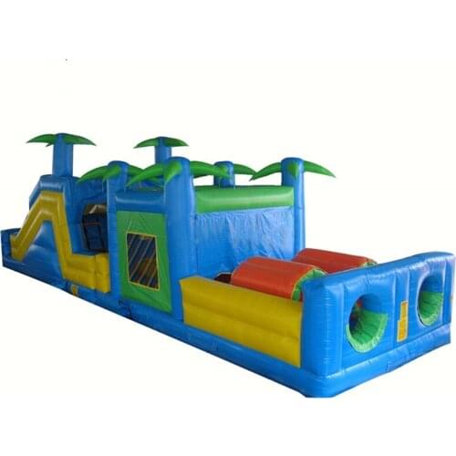 Hot selling PVC slide inflatable bouncer slide giant inflatable obstacle course