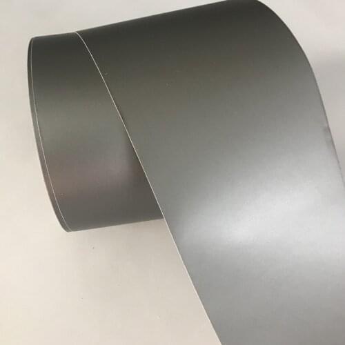 10cm width Matte Grey Vinyl Wrap Adhesive Film with Air Bubbles Release