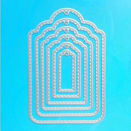 YINISE 1007 Frame Tag Metal Cutting Dies For Scrapbooking Stencils DIY Album Cards Decoration Embossing Folder Die Cuts Template