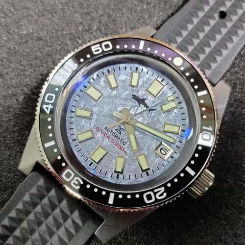 Heimdallr 62MAS Mens Dive Watch Snowflake Dial Sapphire NH35 Automatic Movement 200M Water Resistance Mechanical Wrist Watch