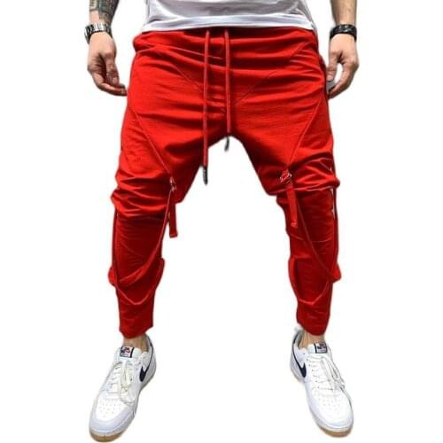 New autumn and winter mens elastic sportswear sports pants jogging leisure exercise sports pants
