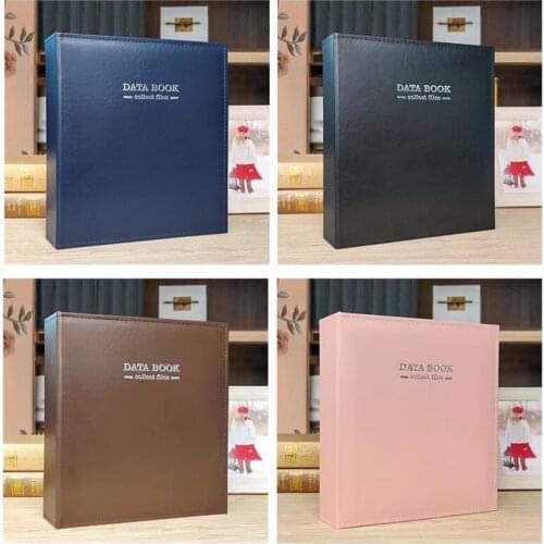 A4 Premium PU Leather 3 Holder Binder File Holder Folder Document Organizer Storage 100 Sheets Large Capacity Students Office