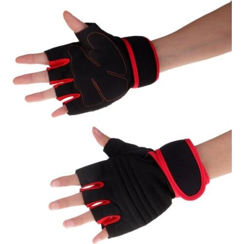 Microfiber Fingerless Fishing Gloves Padded Stretch 5 Cut Half Finger Work Fishing Anti-Slip Shock-absorbing Gloves