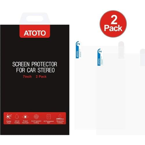 ATOTO AC-8101 In Dash Car Stereo Protective Film For 6.95" & 7" Touchscreen -1 Ultra-clear High Definition Film, 1 Frosted Film