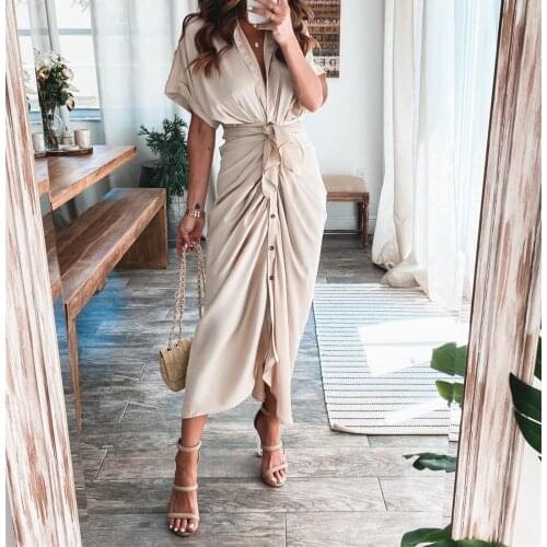 Pliktea Summer Silk Dresses