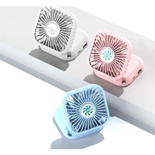 Portable Hanging Neck Fan USB Rechargeable Mini Folding Fan Outdoor Handheld Air Conditioner Travel Handheld Fan