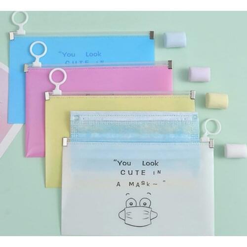 Cartoon Dustproof Face Shield Mask Storage Box Moisture-Proof Disposable Face Nose Cover Organizer Holder Mask Storage Case