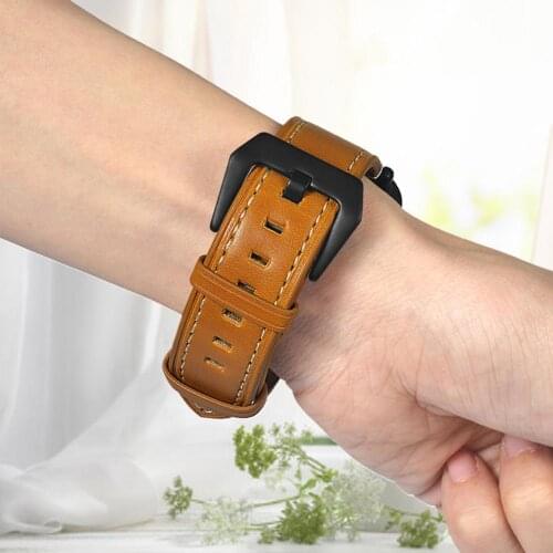 Handmade Retro Texture Watch Strap Wristband Replacement for HUAWEI Watch Fit