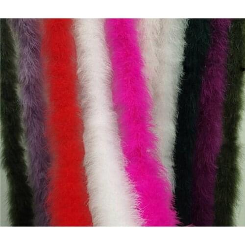 10/1pcs 2m Marabou Feather Boa Clothes Shawl Natural Turkey Feather Costume Clothing Hat Home Decor Sewing DIY Accessory Crafts