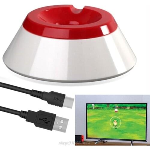 Lovely Carry Switch Pokeball Plus Controller for Switch Pokeball Plus Controller Charging Stand Red+ White J04 21 Dropship