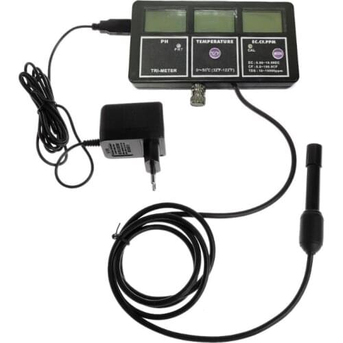 6in1 Water Quality Tester Monitor Aquarium Water Temperature pH EC CF TDS Meter