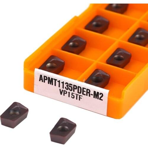 APMT1135PDER APMT1604PDER M2 VP15TF Milling inserts CNC lathe tools Carbide inserts Stainless steel turning tool Turning inserts