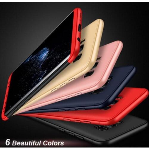 Slim Armor Hard Case For Samsung S8/S8 Plus/Note 8 3-in-1 360 Degree Full Body Protection Frosted Back Cover Case Hard Shell