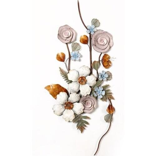 European Style Living Room Wall Decoration Pendant Three-dimensional Wrought Iron Wall Decoration Wall Decoration Restaurant