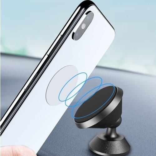 Universal Magnetic Car Phone Holder 360° Magnet Phone Mount For IPhone X Xs Max Samsung In Car Mobile Cell Phone Holder Stand
