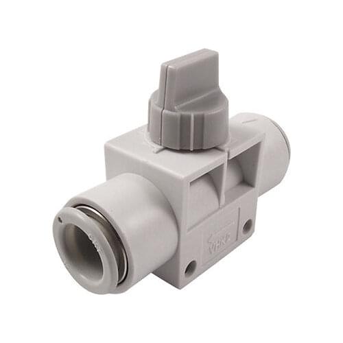 VHK2-12F-12F 12mm OD Air Tube Push in Quick Connector Pneumatic Hand Valve