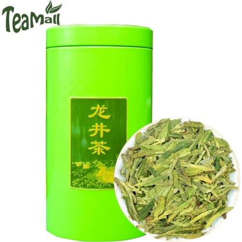 2021 Green Chinese Tea Big Buddha Dragon Well Zhejiang Loose Leaf Dragonwell Teas Gift Kin Can 250g