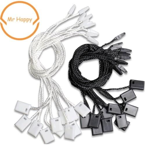 18cm 250pcs White/Black/beige Snap Lock Pins Security Tag Fasteners Loop Locks Garments Fasteners Accessories Wholesale