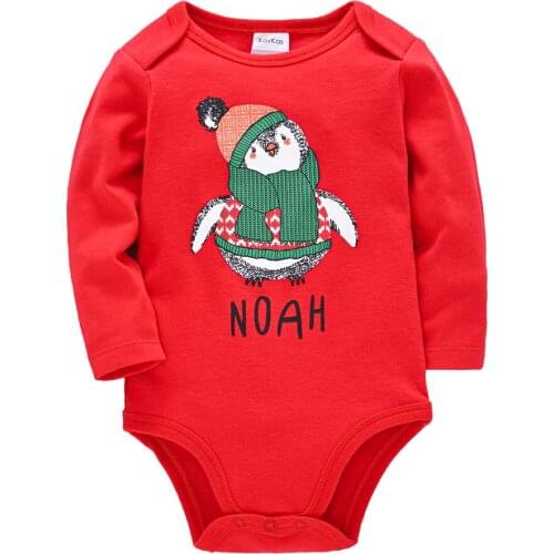 2021 Christmas Cartoon Newborn Baby Girl Boy Bodysuits Jumpsuit bebe fille Cotton Infant Baby Girls Sleepers Toddler Pjiamas