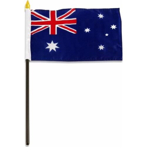 Australia Hand Flag National Hand Flag 14*21cm Polyester Small Size Flying Banner Hand flag