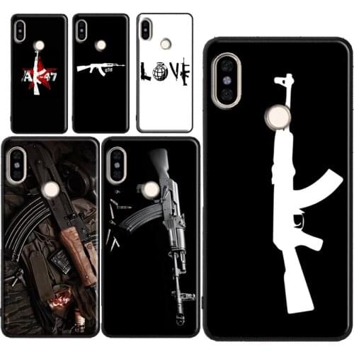 AK47 Handgun Gun BUllets Case For Redmi Note 9 Pro 8 7 8T 9S 9A 9C For Mi Note 10 Lite 9T A3 For POCO X3 Coque