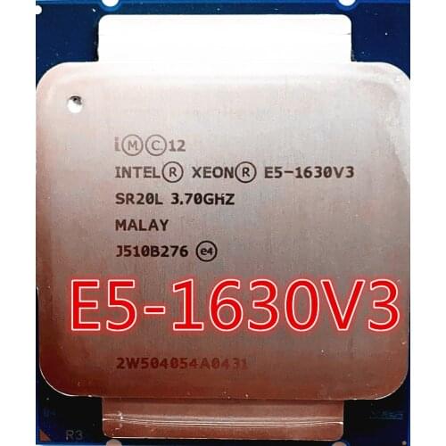 Intel Xeon CPU E5-1630V3 SR20L para X99 de 3,70 GHz de 4 núcleos 10M LGA2011-3 E5-1630 V3 procesador E5 1630V3