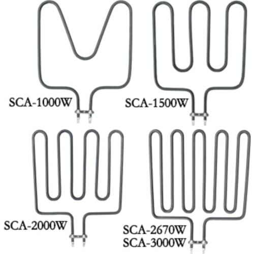Electric tubular heating element air heating element heater tube heating pipe 1000w 1500w 2000w 2670w 3000w
