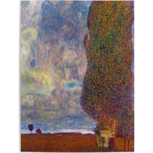 HD Prints Canvas Wall Art Gustav Klimt Painting Posters Modular Pictures the Large Poplar Modern Home Decor Living Room No Frame