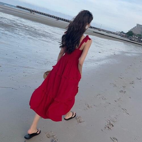 Chiffon Slip Sexy Boho Beach Dress Women Dresses Summer 2021 Casual Maxi Dress For Women Off Shoulder Sukienka Robe Fille A150