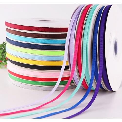 5Yards/Roll Best quality ribbon for crafts wedding Decorations DIY Grosgrain Ribbons Bow Gifts Card Wrapping Supplies 6mm