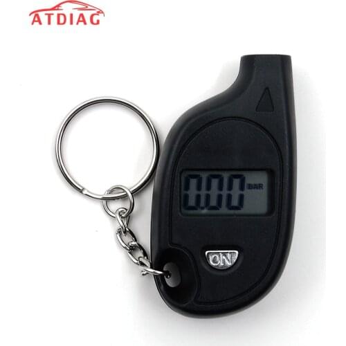 Mini LCD Digital Tire Tyre Keychain Air Pressure Gauge For Car Auto Motorcycle