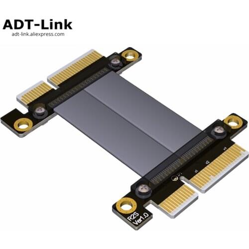 PCIe 3.0 x4 to x4 Male to Male Cable 32G/bps PCI-E 4x GTX1080Ti Graphics SSD RAID Extender Conversion Cable