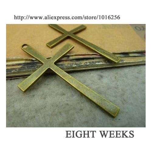 Zinc alloy pendant jewelry accessories diy handmade material charms/Flat cross