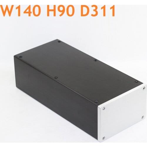 Long Aluminum Power Amplifier Chassis DIY Headphone AMP Case Decoder DAC Shell Preamp Tube Amplify Enclosure W140 H90 D311