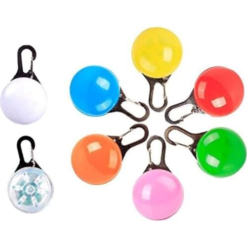 Pet supplies cute LED glowing dog pendant puppy accessories pet collar accessories night flashing safety dog flashing tag