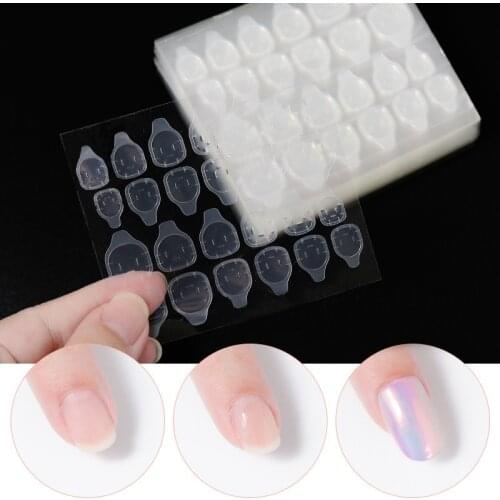5/10pcsTransparent Nail jellyDouble-side Adhesive Glue Sticker Flexible Fake Nail Tips Adhesive Tapes Stickers Nail Glue