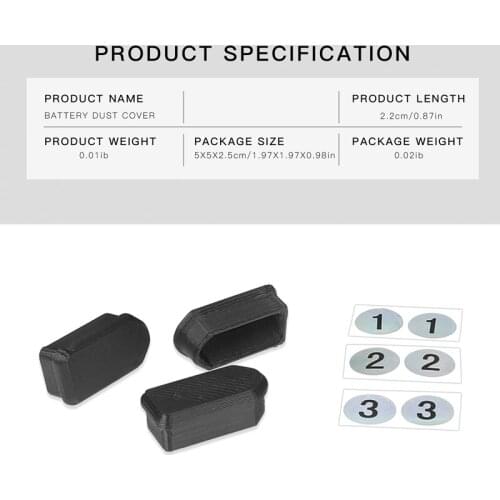 Battery Dust-Proof Cover for DJI FPV Through Aircraft Battery Interface for DJI FPV Drone Accessories