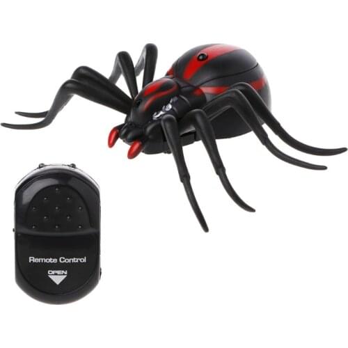 Remote Control Realistic Fake Spider RC Prank Insect Scary Trick Toy 634F