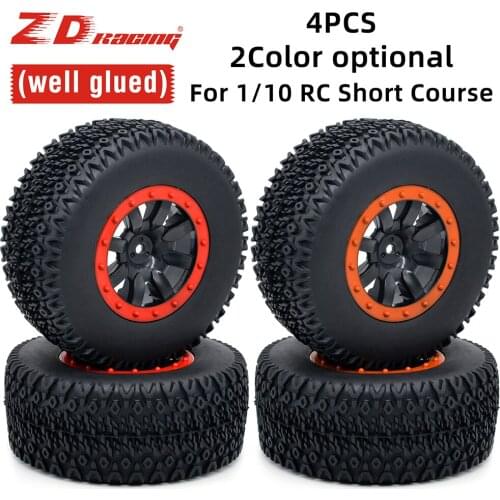 110mm RC Car Rubber Tires 1/10 Short Course Truck Wheel for ARRMA SENTON XLH 9125 Traxxas Slash