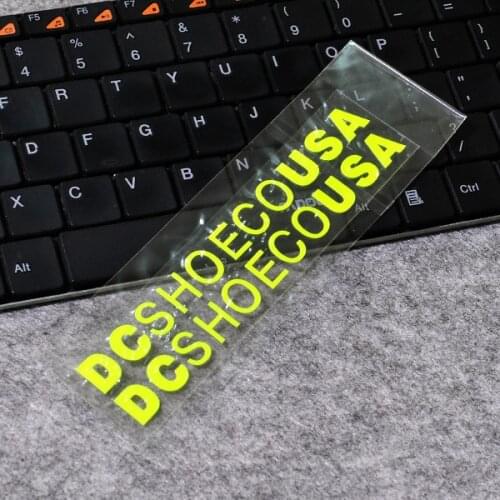 Car Styling Vinyl Auto Window Body Sticker Decal for DC USA Fluorescent yellow