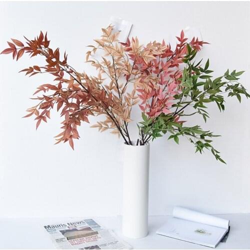 Nantianzhu imitation flower wedding base leaf material road arch golden red wedding floral leaves decorative flower-arranging le