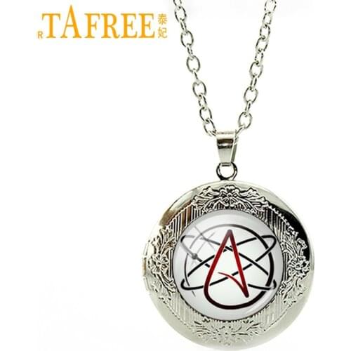 TAFREE Atheist symbol fashion atheist wedding gifts atheist logo Atheism Movement locket necklace T523