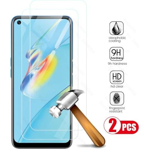 2pcs 100% original protective tempered glass for oppo a54 a 54 54a 2021 4g cph2239 6.51'' smartphone screen protector film cover